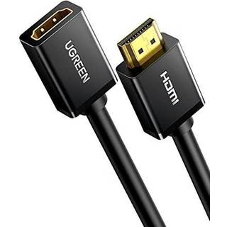 Ugreen kabel HDMI (han) - HDMI (hun) 2.0 4K, 1m - Sort