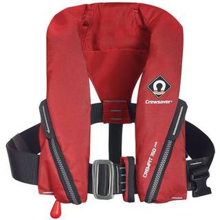 Oppustelig redningsvest til børn Crewsaver Crewfit Junior 150N, automatisk, rød + kulsyrepatron 33 gram, One-Size (20 - 40 kg)