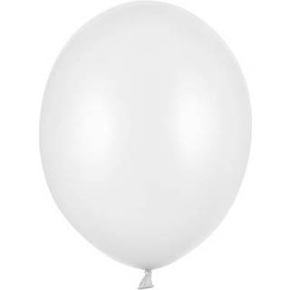100 stk. Latexballoner perlehvid 10" - Professionel kvalitet til festdekoration