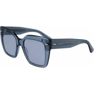 Calvin Klein Kvinde CK23508S 435 Solbriller Acetat Blå Grå Firkantet Normal Normal