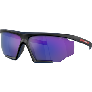 Prada Linea Rossa PS07YS 13K05U 76 Solbriller Mænd Black - Rubber Effect Black - 76mm