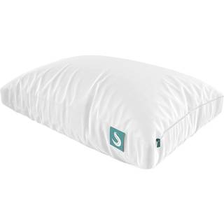 Sleepgram Justerbar sengestøttepude - hypoallergenisk, Cool Loft, aftageligt mikrofiberbetræk, Queen size, hvid