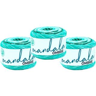 Lion Brand Yarn Mandala Ombr? Garn med livlige farver blødt garn til hækling og strikende zen 3-pakke