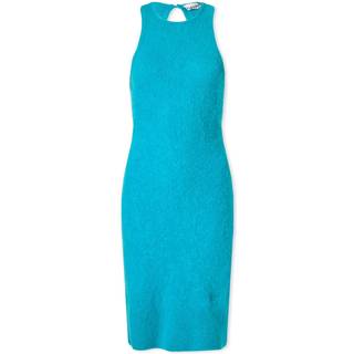 Ganni Alpaca and wool-blend minidress - blue - XXS