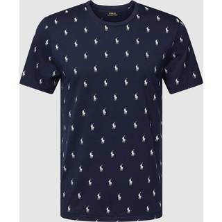Polo Ralph Lauren Herren T-Shirt blau Jersey-Baumwolle Gemustert