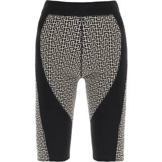 Balmain Monogram high-rise cycling shorts - multicoloured - XS