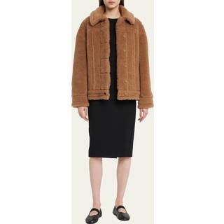 Max Mara Tteddino teddy jacket - brown - XL