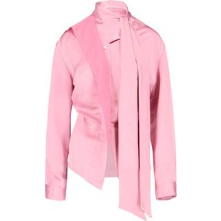 Victoria Beckham Asymmetric satin blouse - pink - XS