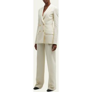 The Row Gordon high-rise wool and silk pants - beige - M