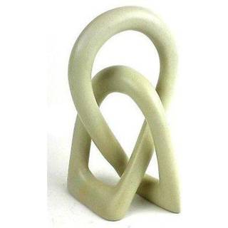 Global Crafts Natural Soapstone 6-tommers elskers knude