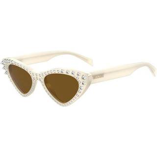 Moschino MOS006/S/STR SZJ/70 52 Solbriller Kvinder Hvid - Ivory White - 52mm