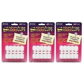 FPC STK01420-3 Stikkiclips Hvide klip - 30 pr. Pakke - Pakke med 3