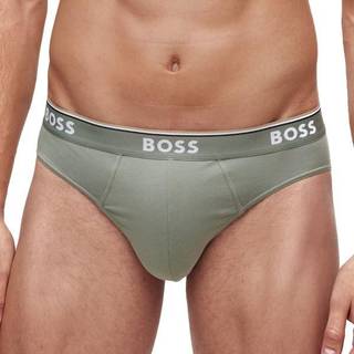 BOSS 3-pak Solid Cotton Power Brief - Blue/Green - Medium * Kampagne *