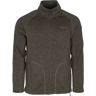 Gabriel Knitted Jacket / Fleece - Earth Brown Mel