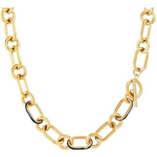 Nomination Drusilla Gold + White T-Bar Necklace - 46cm