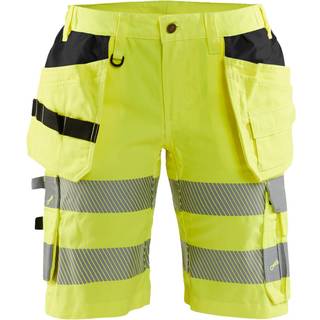 Blåkläder 7186 Dame High Vis Shorts med stretch / Dame High Vis Arbejdsshorts med stretch - C40 - High Vis Gul
