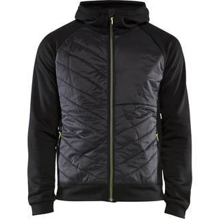 Blåkläder 3463 Hybrid Sweatshirt / Hybrid Sweatshirt - 4XL - Sort/High Vis Gul