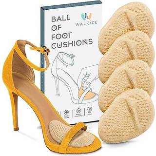 Metatarsal Pads Women | H?lindsatser til kvinder | Kugle af fodpuder (2 par fodpuder) Hele dagen smertelindring og komfort En st?rrelse passer ti