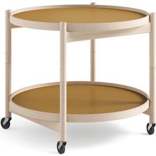 Brdr. Krüger Bølling Tray Table model 60 rullebord sunny, ubehandlet understel i bøg