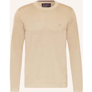 Marc O'Polo Herren Pullover beige unifarben
