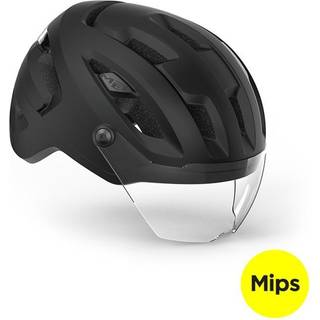MET Intercity Mips cykelhjelm sort visir - Hjelmstørrelse 56-58 cm