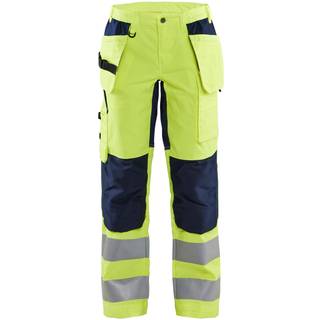 Blåkläder 7163 Dame High Vis Buks med stretch / Dame High Vis Arbejdsbuks med stretch - C34 - High Vis Gul/Sort