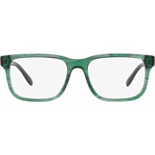 Emporio Armani EA3218 5168 53 Briller Mænd Grøn - Transparent Striped Green - 53mm
