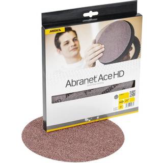 Sliberondeller Mirka Abranet Ace HD, Ø225 mm Grip, P60, 5-pak