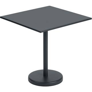 Muuto Linear Steel Café Havebord Sort 70 X 70 cm
