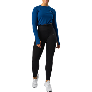 Define Cropped Adjustable Long Sleeve Dark Navy