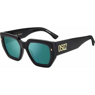Dsquared2 Mand D2 0031/S ETJ/MT Solbriller Acetat Sort Multifarvet Geometrisk Spejl