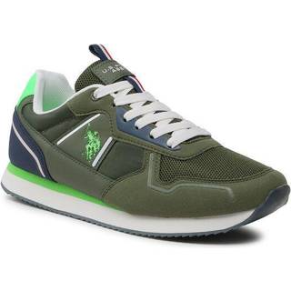U.S. POLO ASSN. Green Polyester Men Sneakers