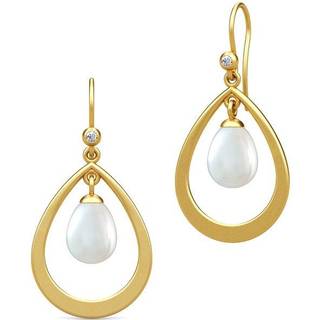 Afrodite Droplet Earrings White Pearl