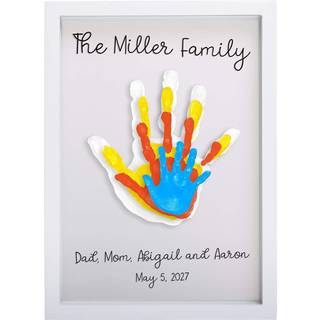 Pearhead Clear Family Print Ramme, Hvid