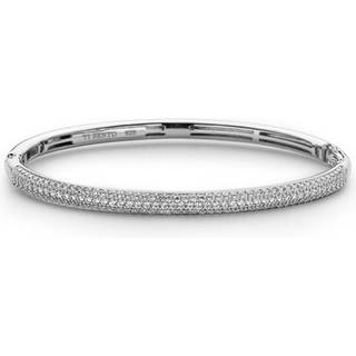 TI SENTO Silver Cubic Zirconia Bangle - F6907
