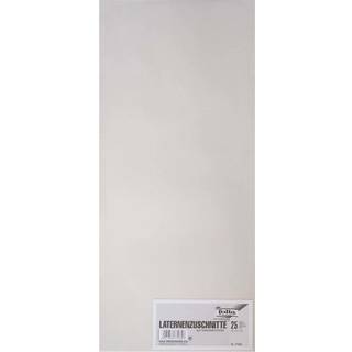 Laternenzuschnitte Transparentpapier weiß 22x51cm 25 Bogen - Weiß