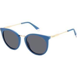 Polaroid PLD 4146/S/X MVU/M9 53 Solbriller Kvinder Blue - Azure Blue - 53mm