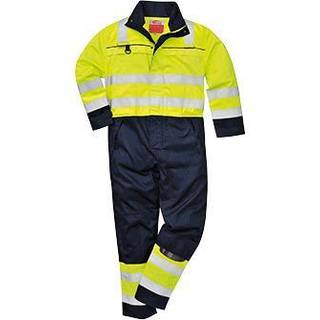 Hi-Vis Multi-norm kedeldragt - Gul/Marine (Størrelse: L)