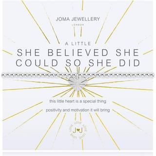Joma A Little She Believed She Could So She Did Bracelet - Adjustable - Silver