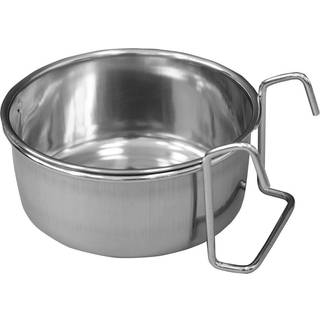 Rustfri stålskål med holder - 12