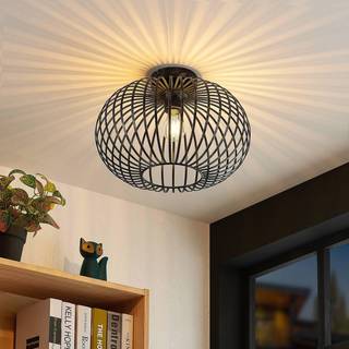 Lindby loftlampe Rosalea, mesisngfarvet, metal, 40 cm, E27