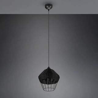 Borka pendel, enkelt lys, Ø 30 cm, sort