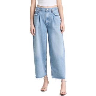 Agolde Dagna high-rise wide-leg jeans - blue - L