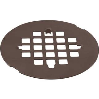 WestBrass 4-1/4 """" OD Casper Brass Snap-in Broes Sil Grid Oil Rubbed Bronze D319-12