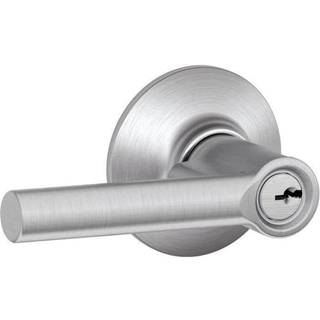 Schlage F51A BRW 626 Broadway Lever Keyed Entry Lock Satin Chrome