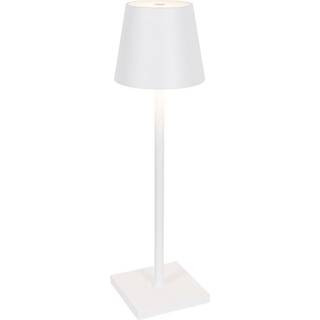 Udendørs bordlampe hvid inkl. LED med berøringsdæmper genopladelig - Jackson