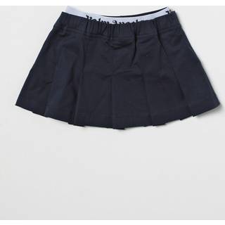 Palm Angels Kids Logo pleated cotton-blend skirt - blue - Y 6