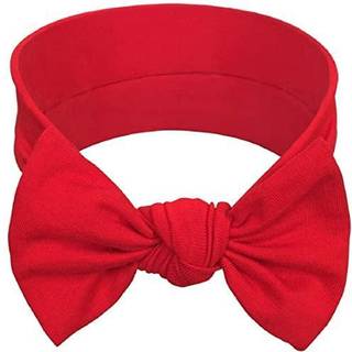 BabyGiz Baby Girl Peadbands-Infant Toddler Cotton Handmade Hairbands With Bows Child Hair Accessories (Red)