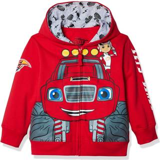 Nickelodeon Boys Blaze og Monster Machines lader Blaze Hoodie Hooded Sweatshirt Red 3T US
