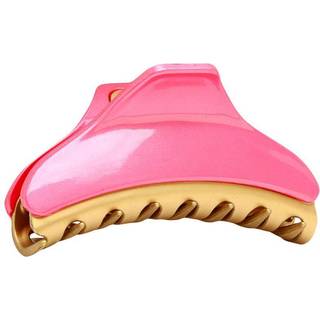 Caravan Peach Painted French Hair Claw med guldh?jdepunkter